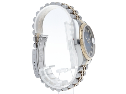 ロレックス デイトジャスト デイトジャスト 10Pダイヤ ブルーグラデーション メンズ時計
